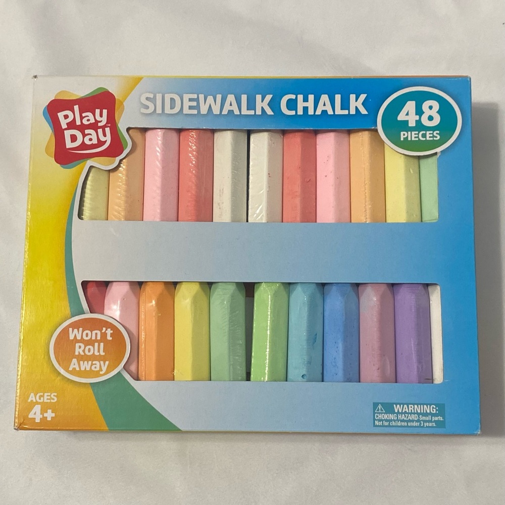 Play Day Sidewalk Chalk 48 Pieces